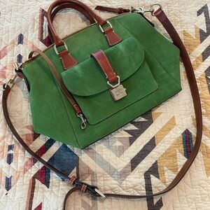 Dooney & Bourke Green and Brown Satchel
